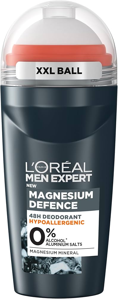 L'Oreal Men Expert Magnesium Defence deodorant on a white background