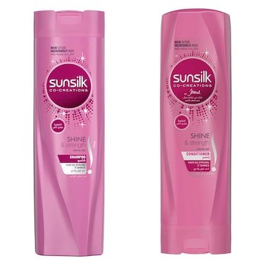 صانسيلك شامبو 350مل روز + بلسم عرض