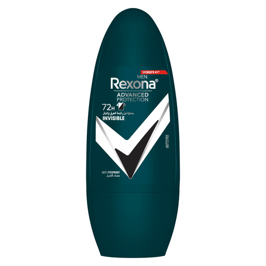 Rexona men's deodorant roll-on bottle on a white background
