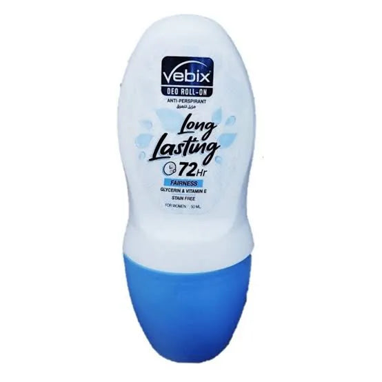 Vebix deo roll-on bottle on a white background
