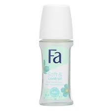 Fa body care product on a white background